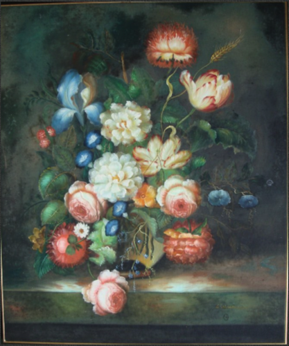 Oil on canvas - Before conservation - Active fungus